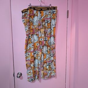 Garfield Cartoon Print Pajama Pants
